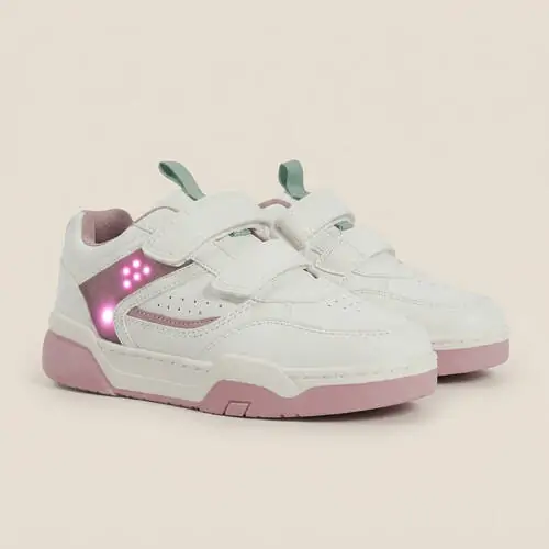 Zapatilla Colloky luces de niña blanco