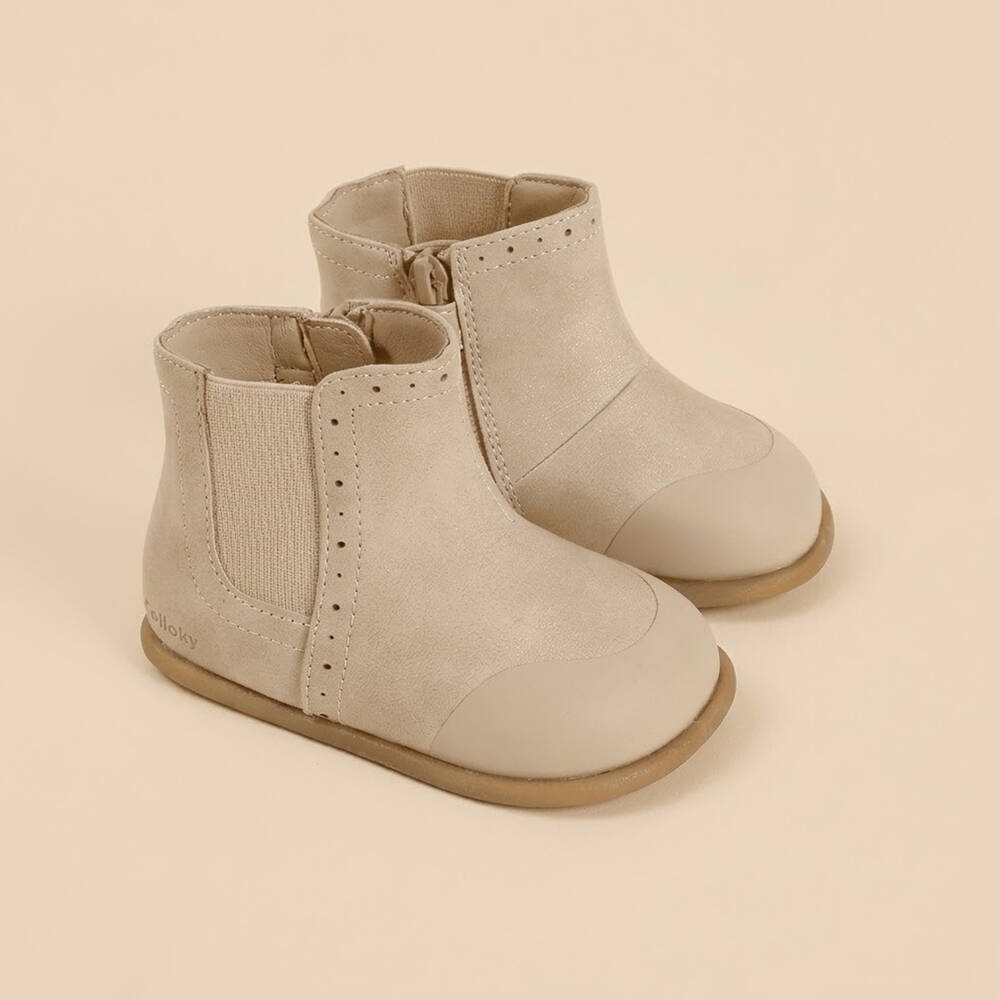 Bootie Colloky Colección de niña-  beige